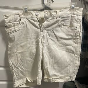 7 for all mankind white shorts